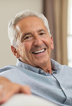 man smiling with dental implants in Newburyport 